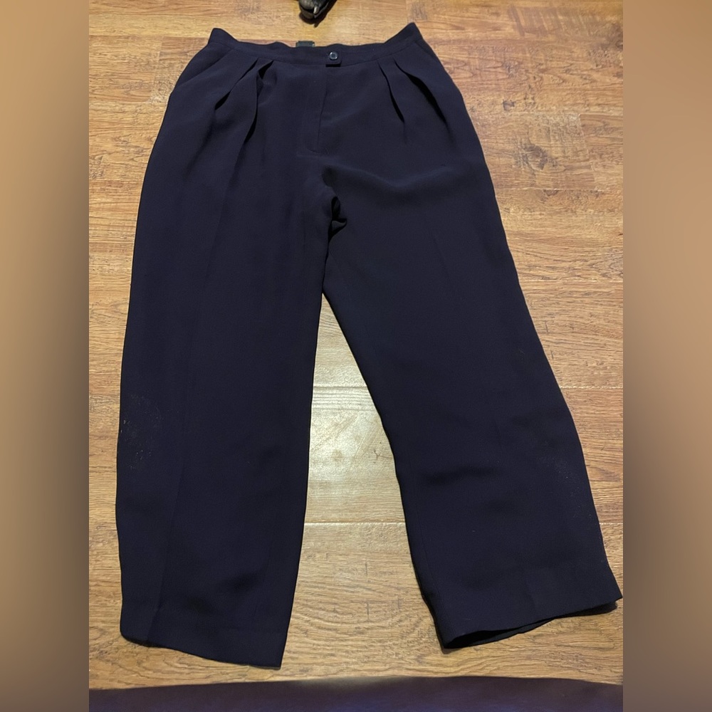 INC International Navy Dress Pants 12 waist 32 inches